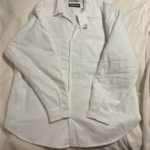 Supreme Margiela Padded Button Down White Shirt